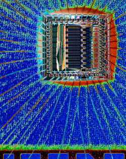 Computer chip fade